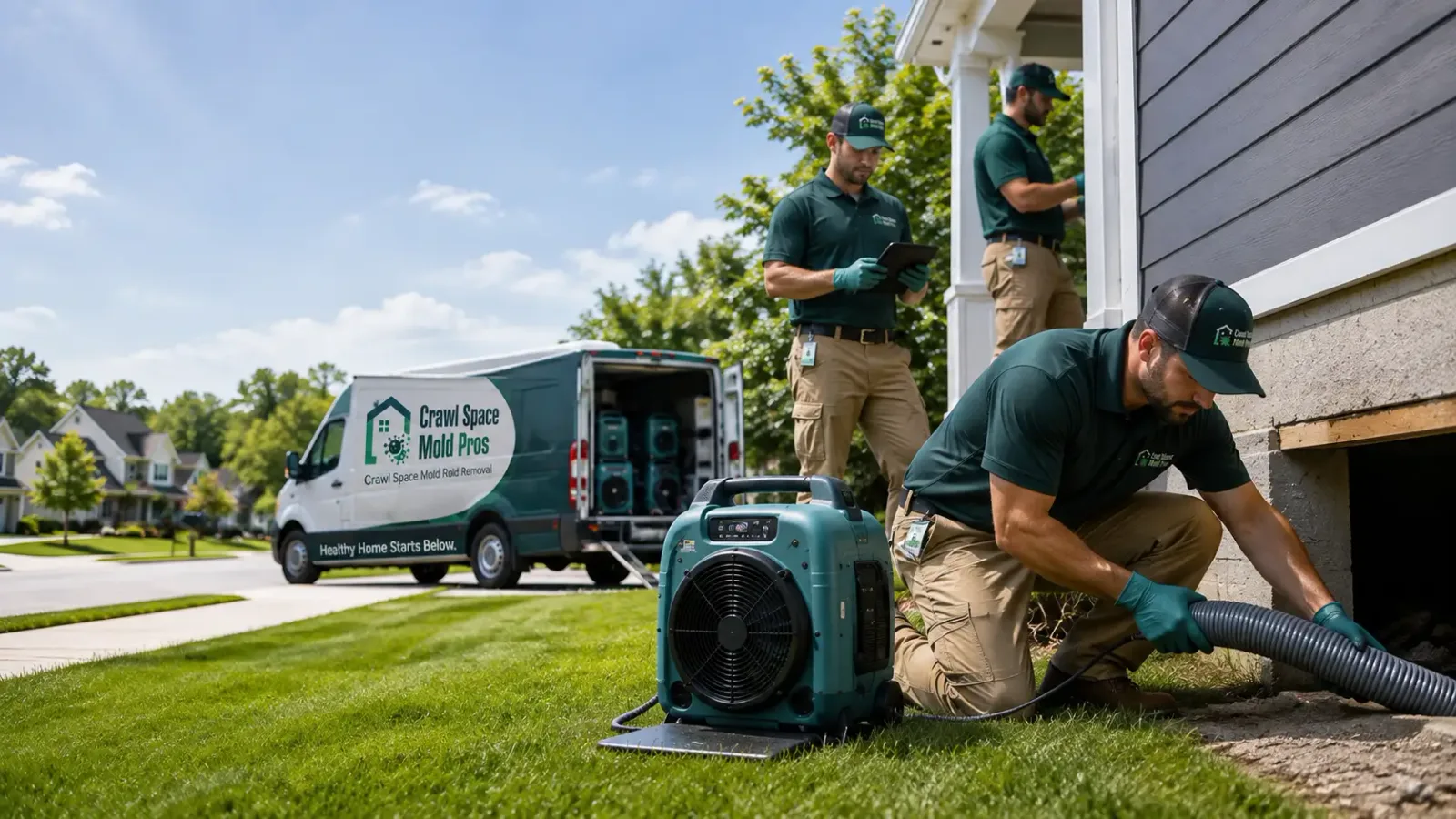 Crawl Space Mold Removal in Ypsilanti, ND